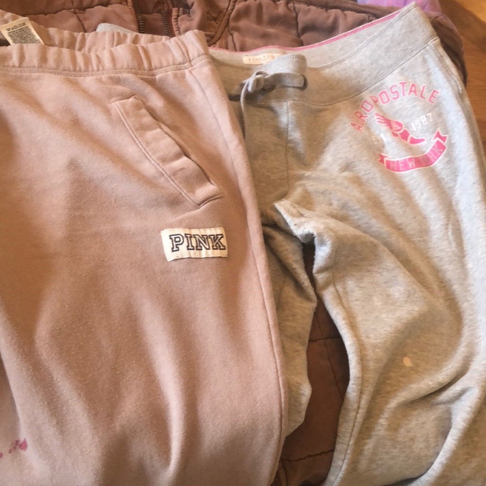 Aeropostale & Pink Sweatpants Set